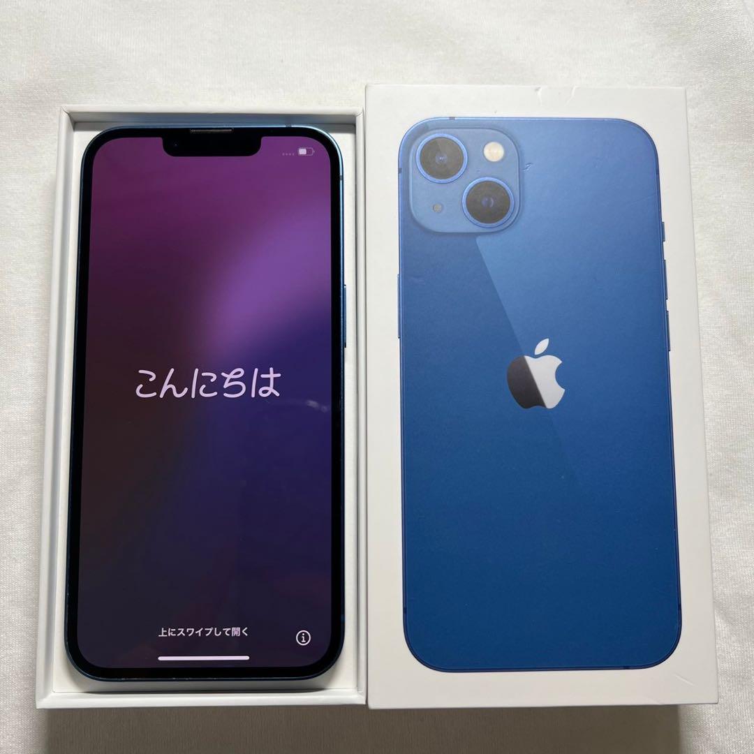 SIMフリー iPhone13 128GB ブルー(箱あり)
