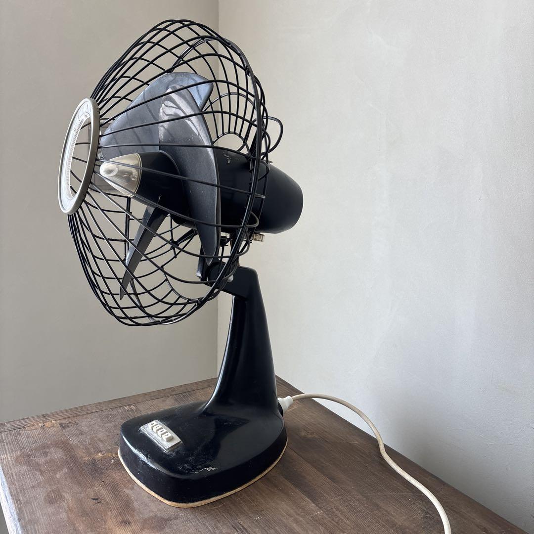 HITACHI ビンテージ扇風機　動作品　三枚羽　AC DESK FAN