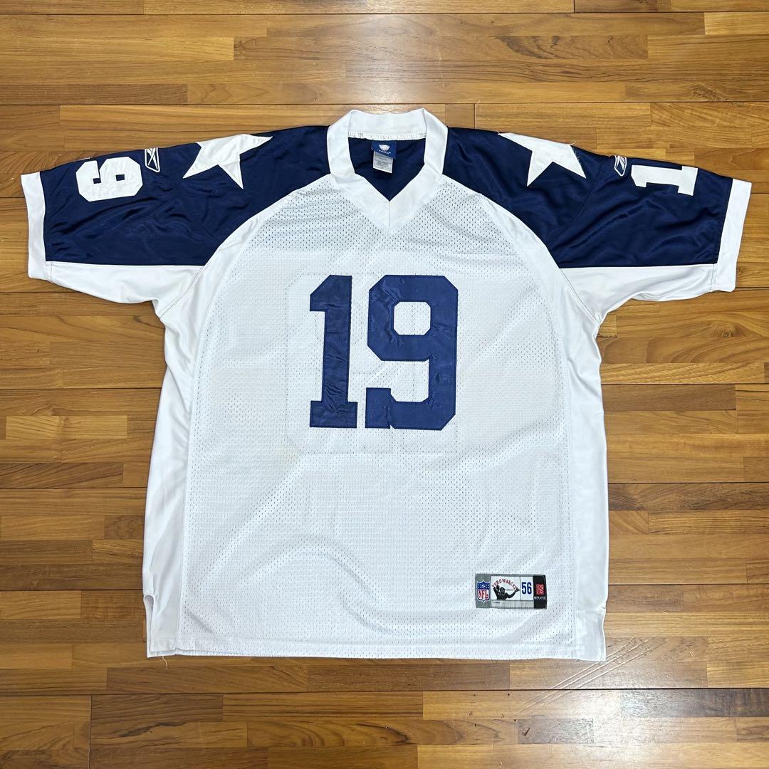 NFLカウボーイズ肉厚ゲームTシャツ両面刺繍ワッペン白ホワイト