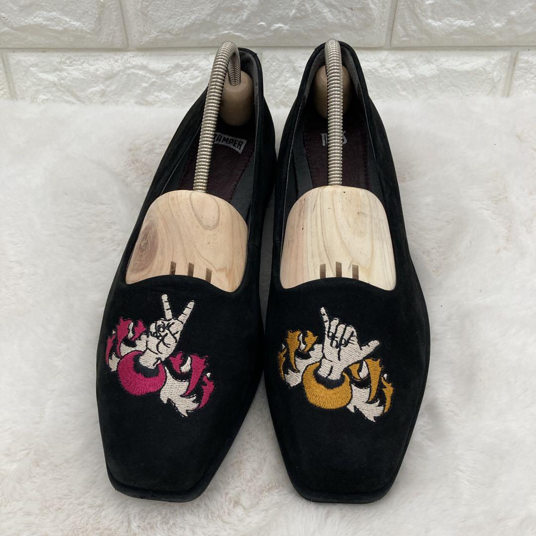 ❤️美品❤️カンペール ツインズ フラットシューズ 39 ブラック