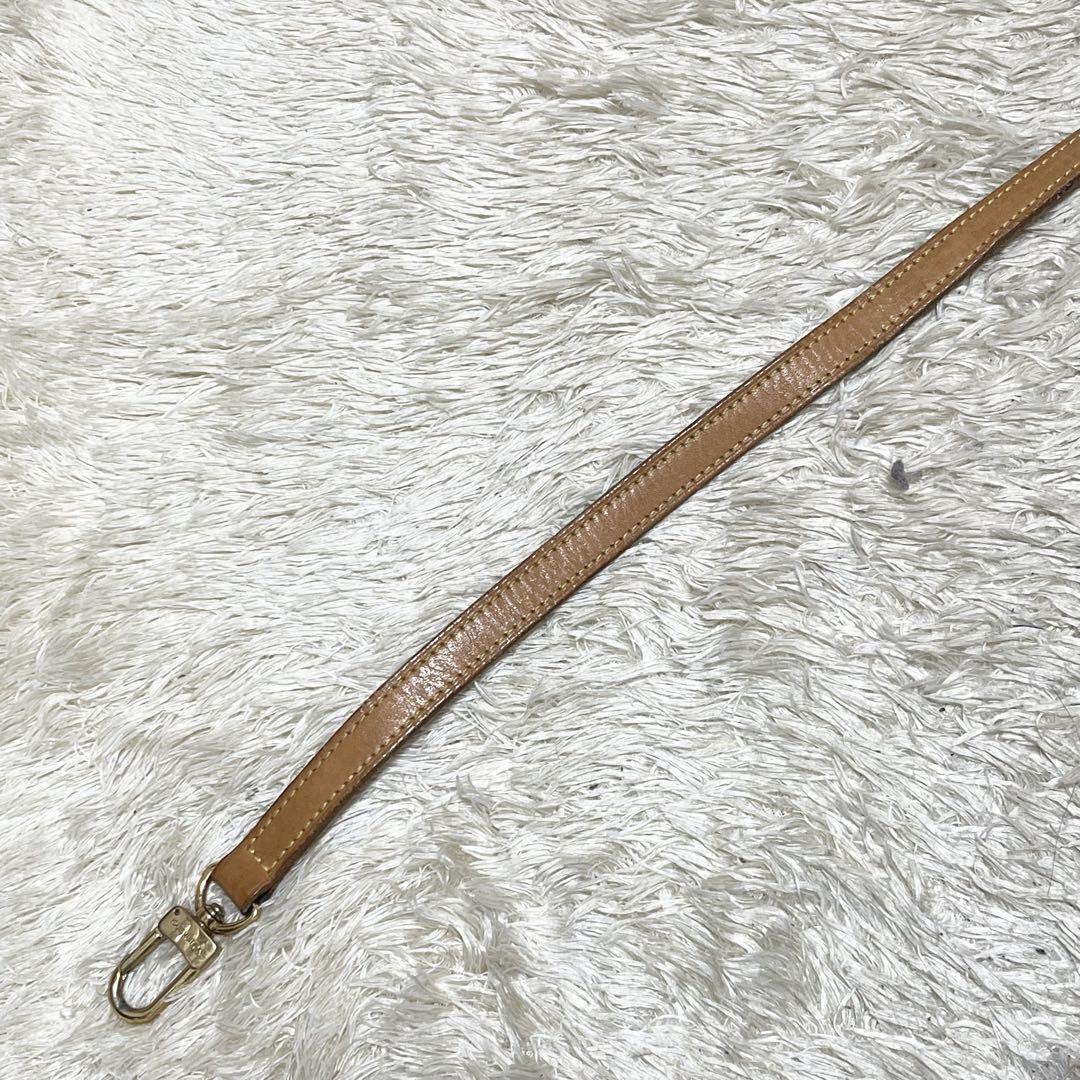 【良品】ルイヴィトン ショルダー紐　レザー　ゴールド金具　　刻印