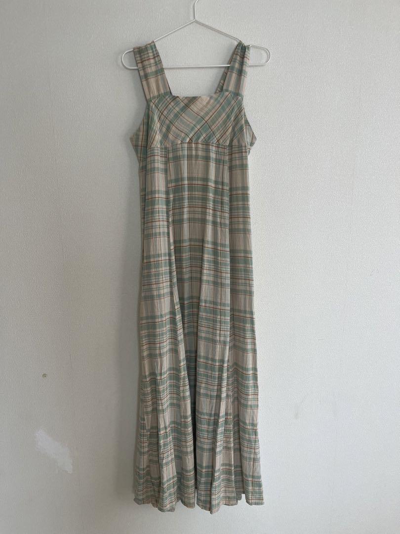 独特な店 Currentage La Maison de Lyllis チェックワンピース マタニティ