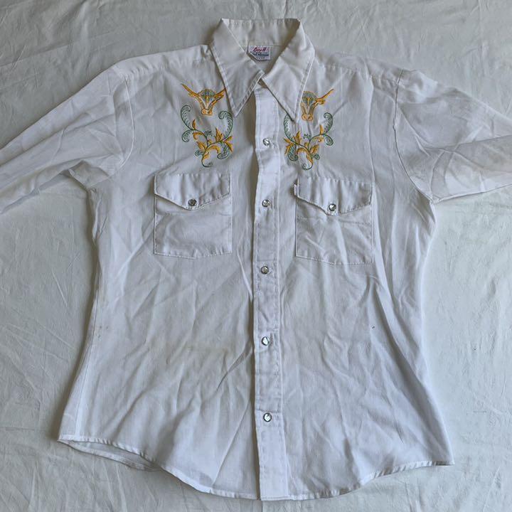 新作HOT vintage western design シャツ 花柄 w4RGk-m39312195847 USA製 刺繍 好評格安
