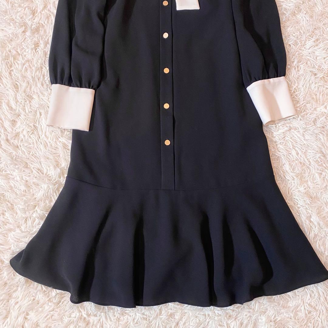 大人気 完売品 ダイアグラム ヘムフレアボウタイワンピース ティアード 大人気 完売品 ダイアグラム ヘムフレアボウタイワンピース ティアード