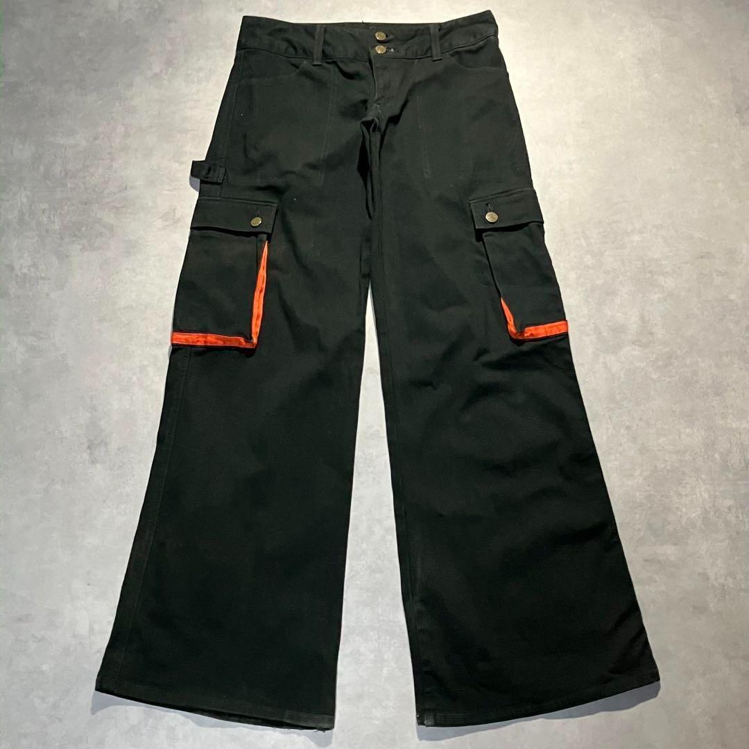 00s archive buggy cargo flare pants y2k - メルカリ