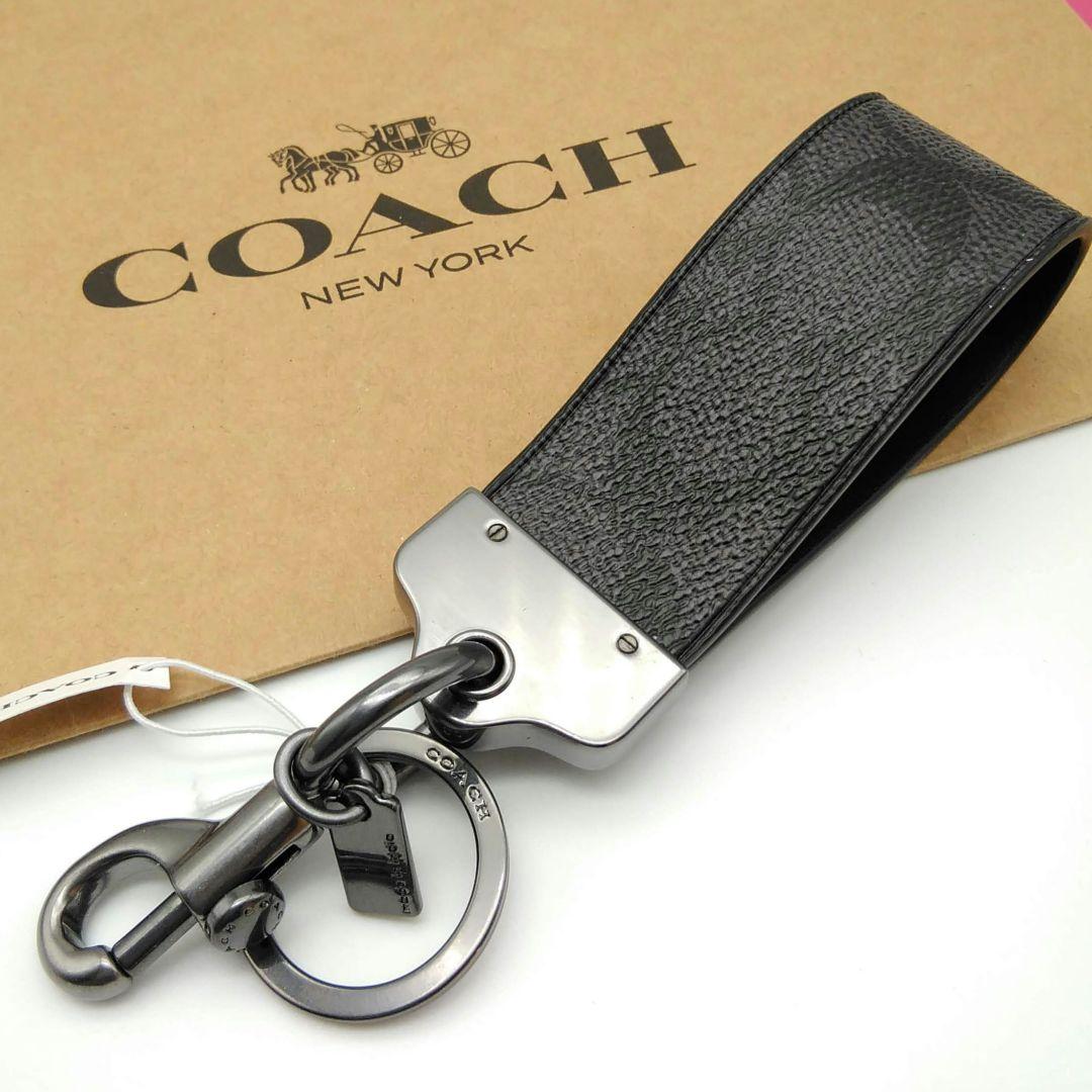 新作　新品　COACH　キーホルダー　キーリング　メンズ