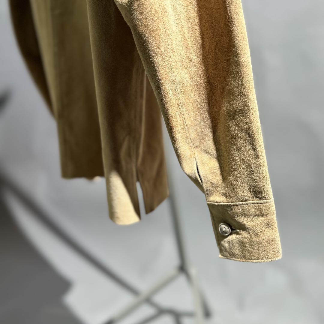 美品 Rivieras SUEDE COW LEATHER SHIRT S