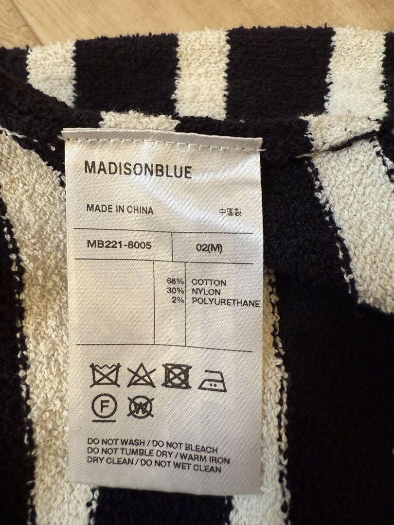 MADISONBLUEマディソンブルー　コットンボーダーニット