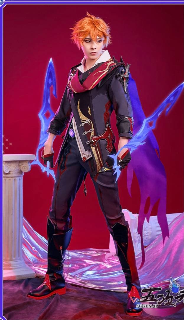 【処分】タルタリヤ コスプレ　衣装 邪眼　第二形態　三分妄想