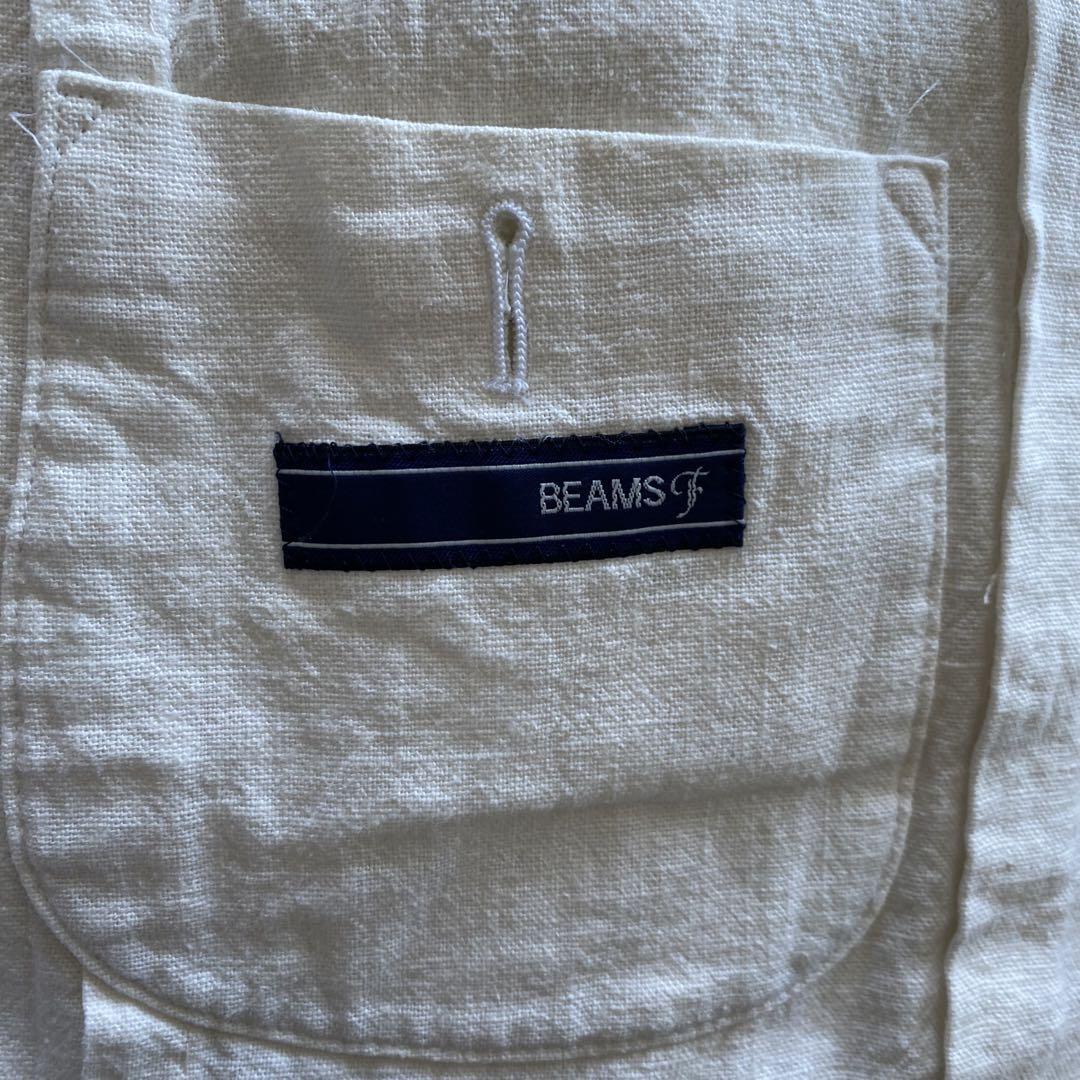 【希少】BEAMS Fビームス エフ　リネンテーラードジャケット　ホワイト