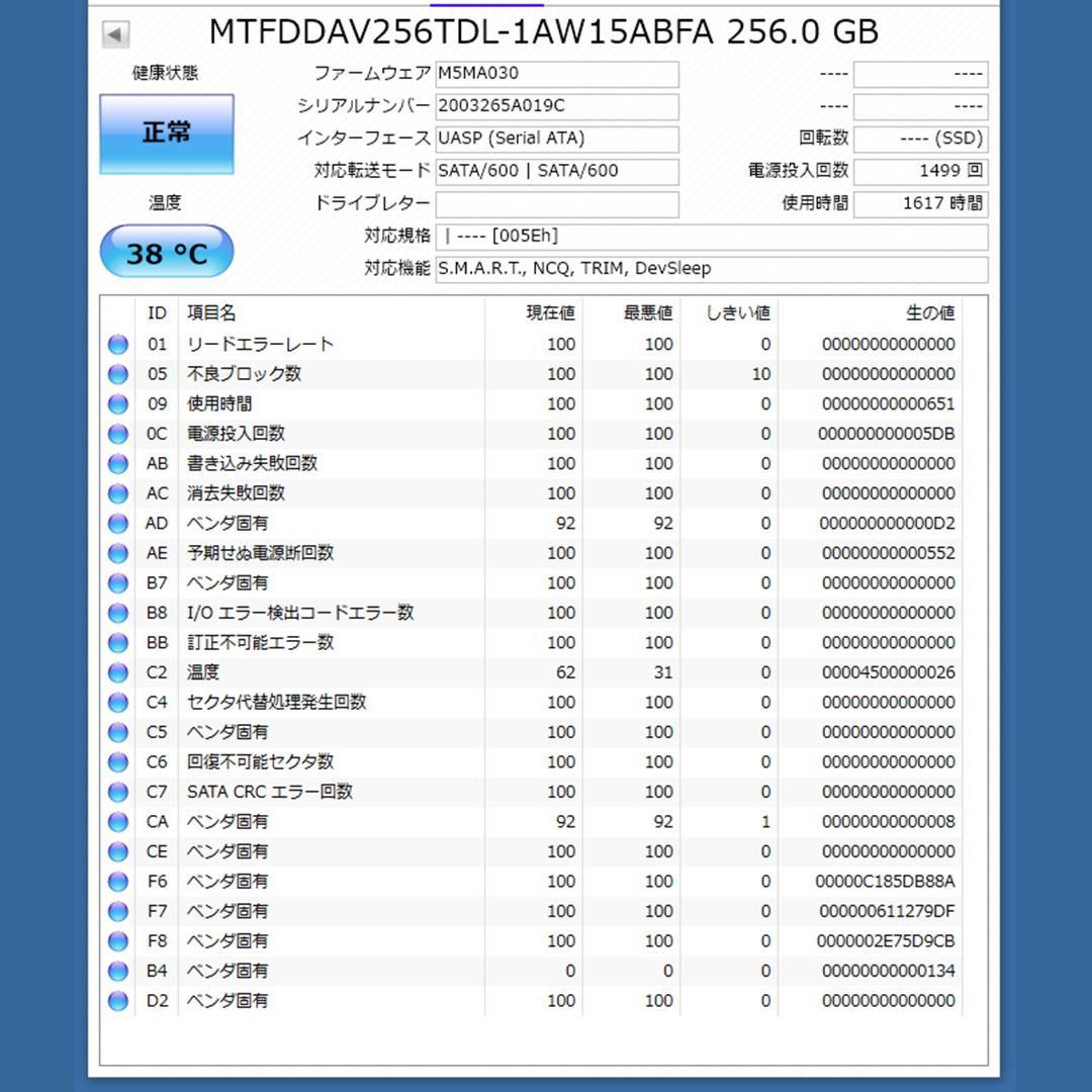 ★動作品 5個セット M.2 SSD SATA フォーマット済★