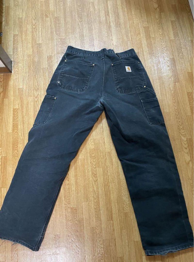 USA製 80〜90s carhartt ダブルニー ブラック メンズ