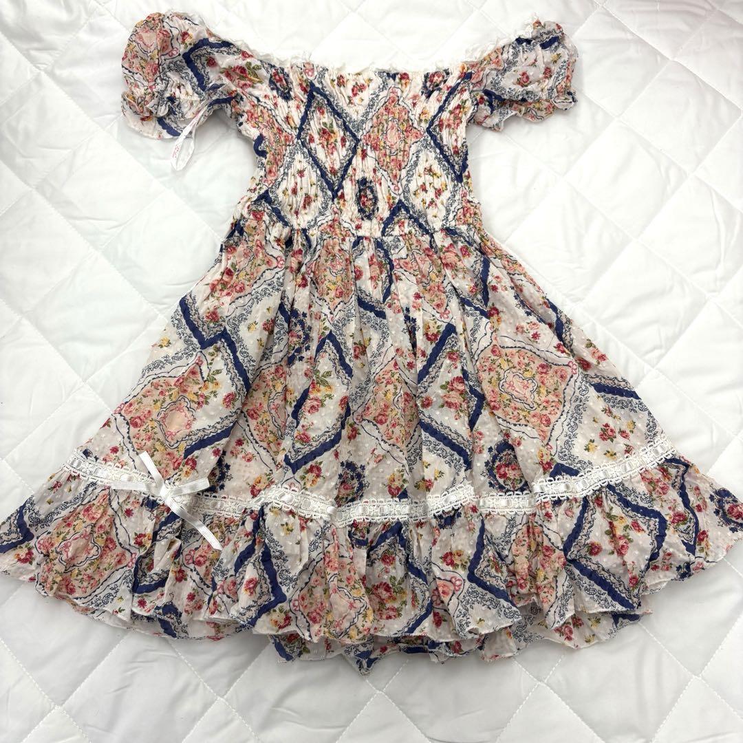 2000s LIZLISA 新品 タグ付き フラワー ペイズリー柄チュニック