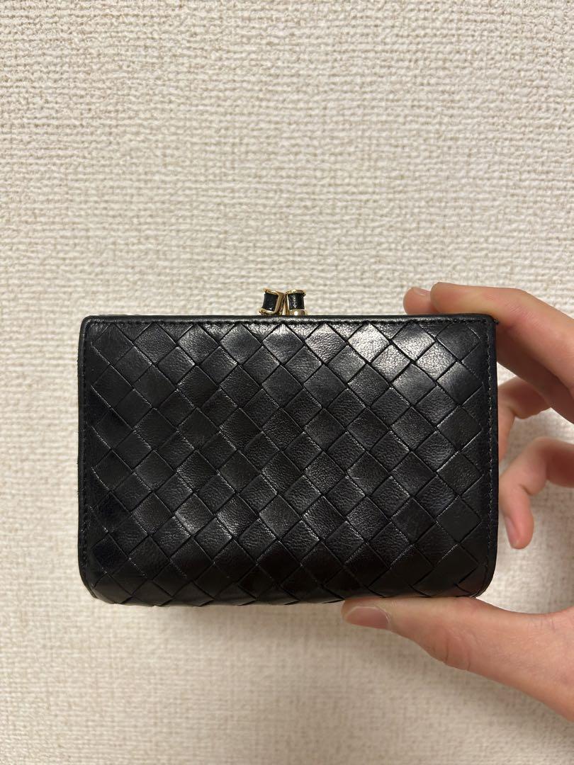 BOTTEGA VENETA レザー 131238 3つ折がま口サイフ