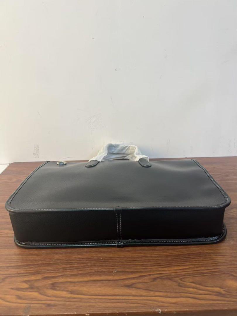 COACH CV971 メンズ ビジネスバッグ 本革 A4収納 ショルダー付