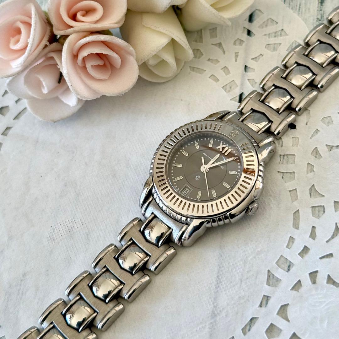 PHILIPPE CHARRIOL 腕時計 シャリオール 黒 シルバー