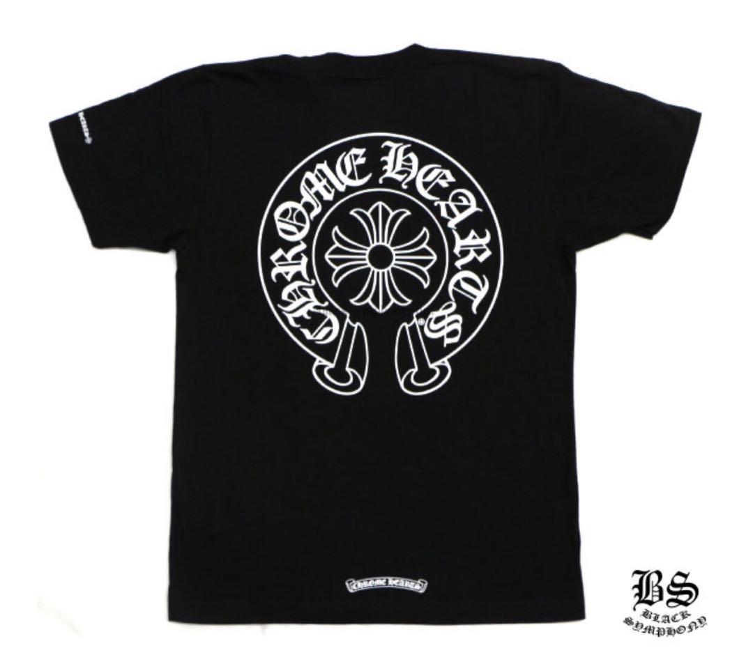 クロムハーツ Tシャツ ホースシュー ブラック Lサイズ レディースメンズ