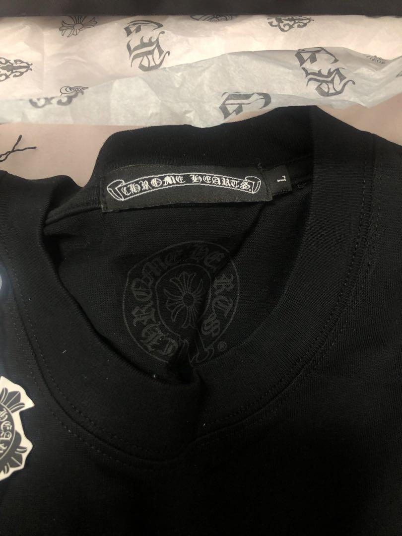 クロムハーツ Tシャツ ホースシュー ブラック Lサイズ レディースメンズ