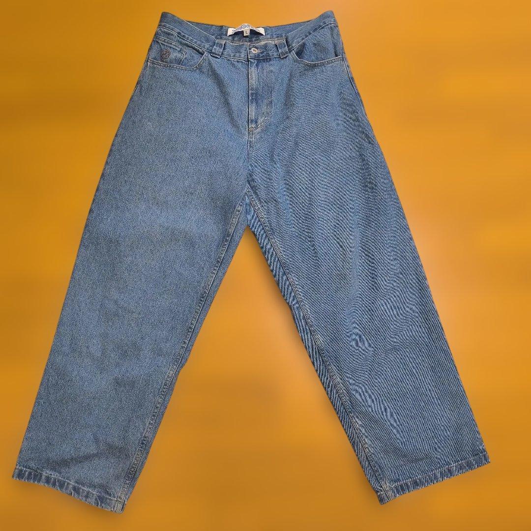 正規品ポーラースケートBIGB0YバギーデニムLビックボーイパンツ