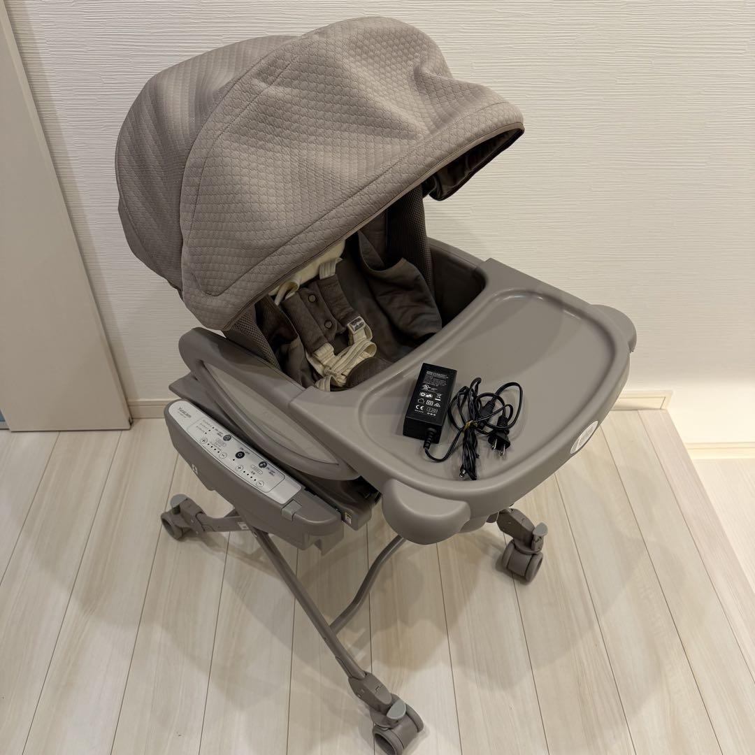 【美品】Aprica ユラリズム オートプレミアム ハイローチェア ムーンロックベビー用家具