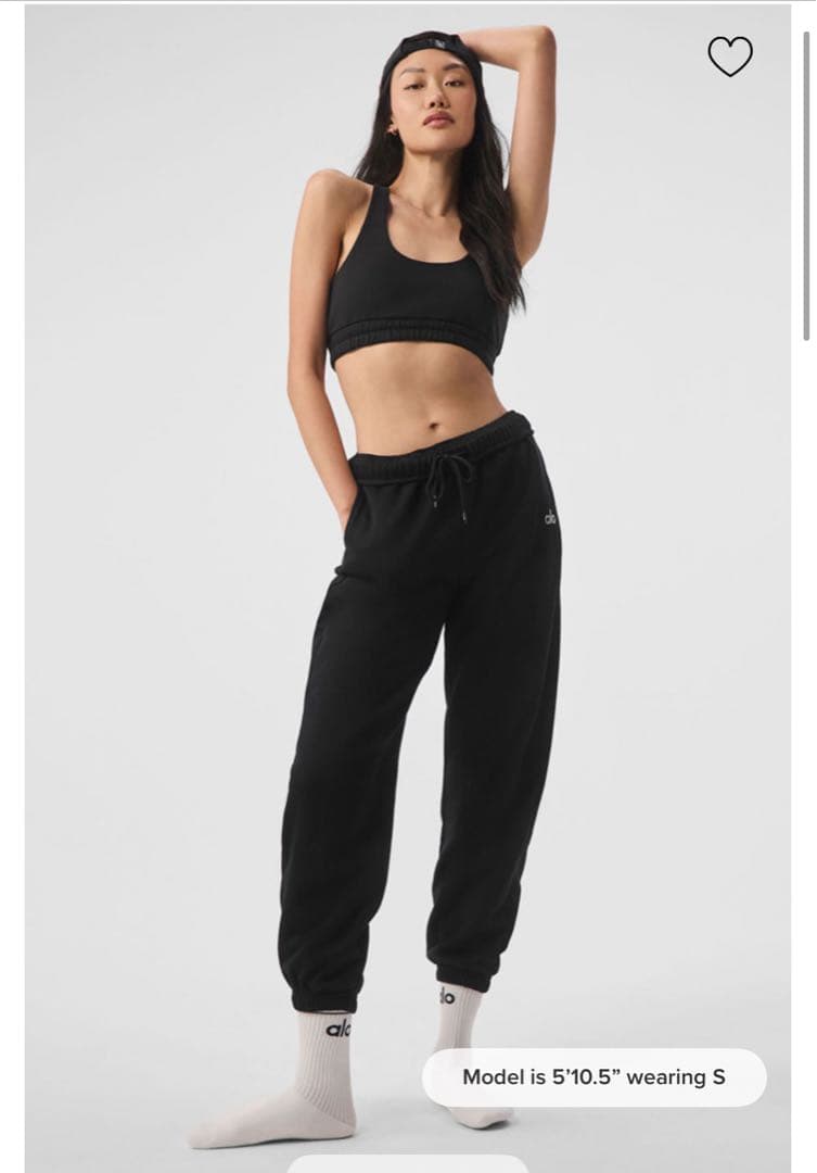 【alo】accolade Sweatpants S black