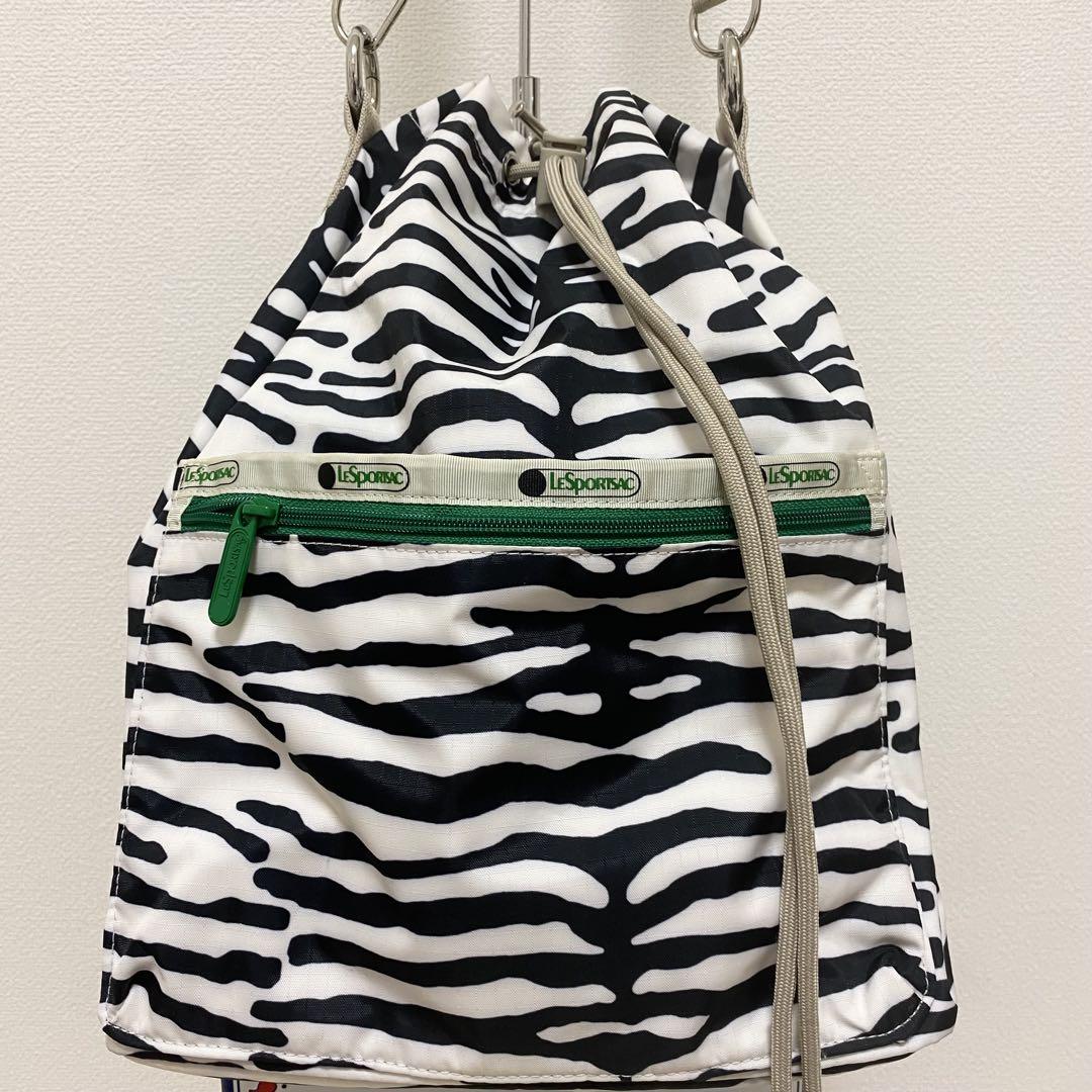 日本限定✨MUVEIL×LeSportsac ゼブラ サバンナツアー ショルダー