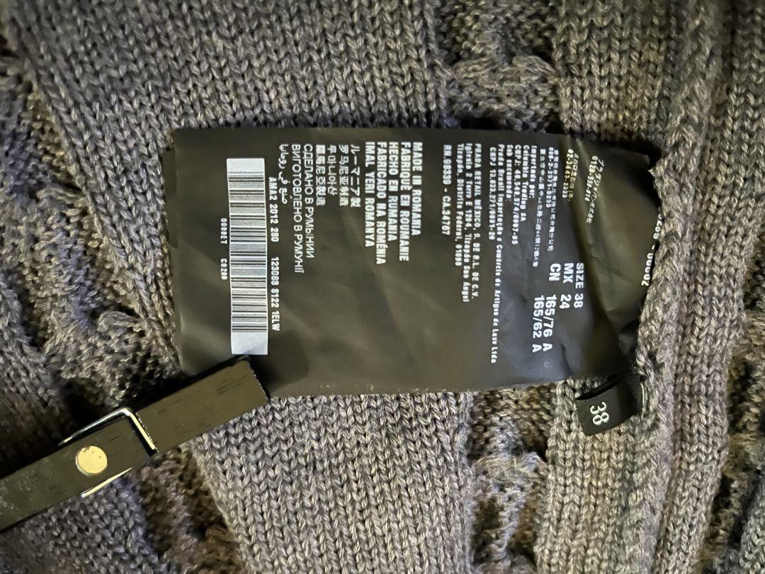 【超美品】PRADAニットワンピース38 グレー可愛い(*´︶`*)♡