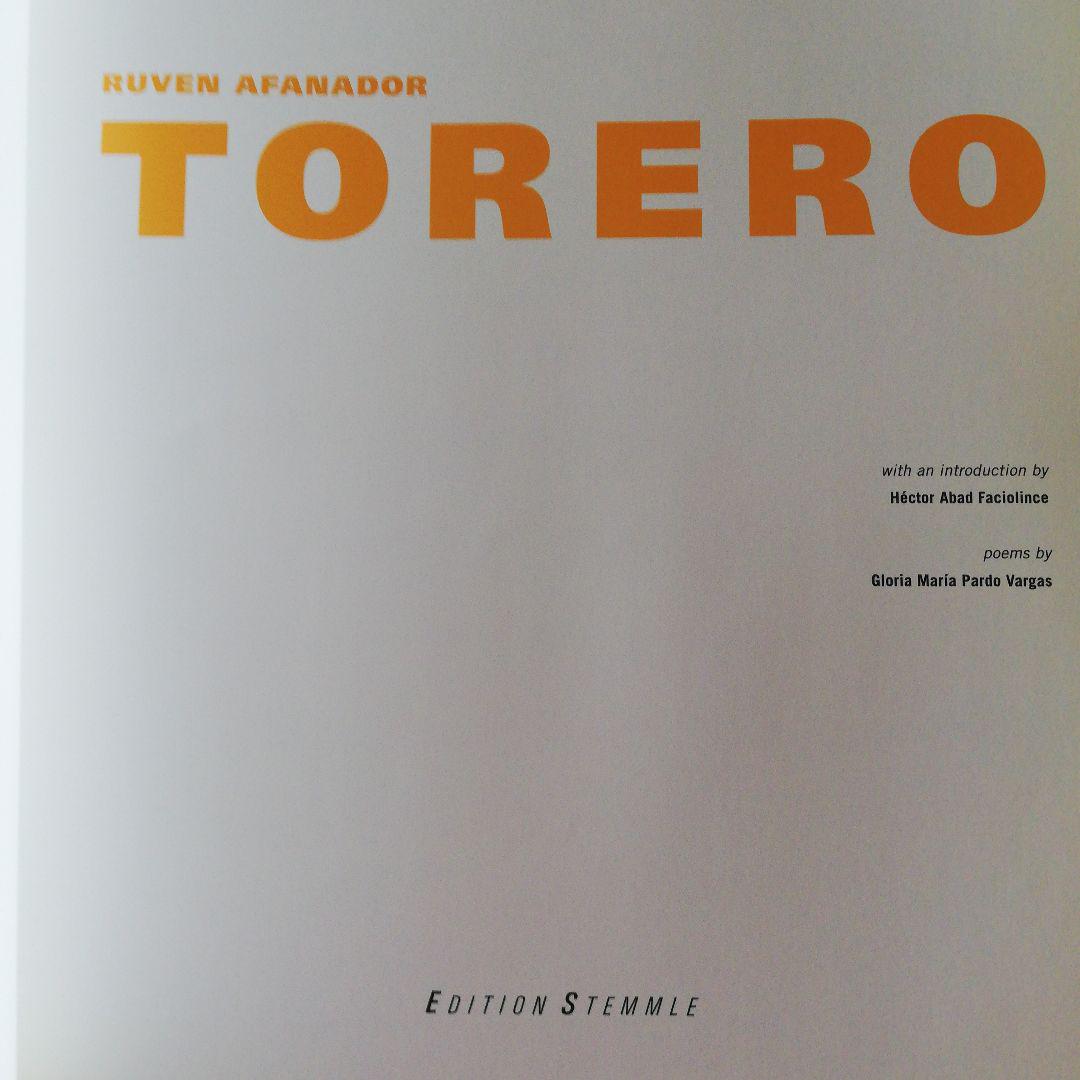 RUVEN  AFANADOR TORERO　写真集