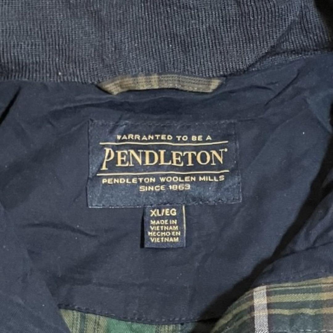 美品PENDLETON ペンドルトン　マウンテンパーカー コットンポリネイビー