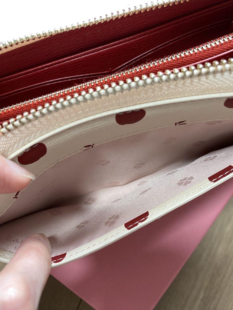 kate spade 長財布 ウォレット りんご