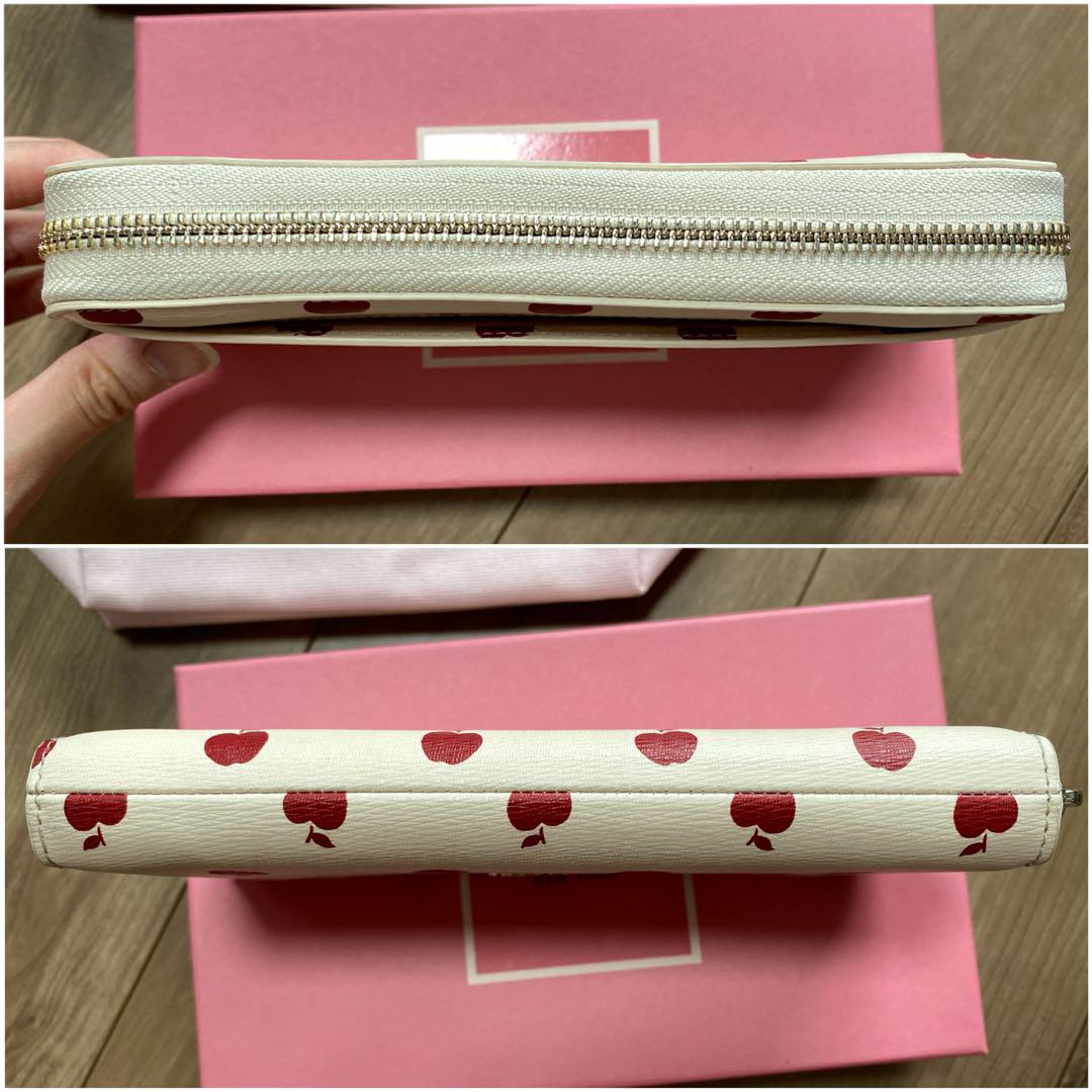 kate spade 長財布 ウォレット りんご
