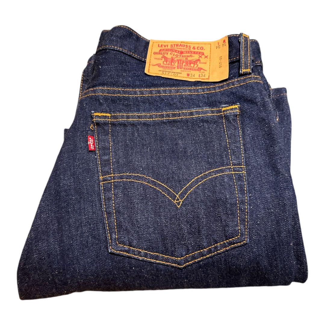 【USA製・濃紺】極美品 00年リーバイス517  W34 ブーツカットデニム