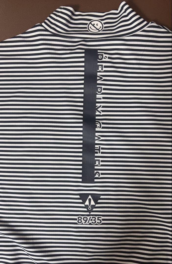 PEARLY GATES ストライプハイネックシャツ