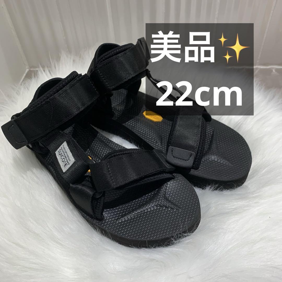 美品✨スイコック ストラップサンダル ビブラムソール Vivram ブラック