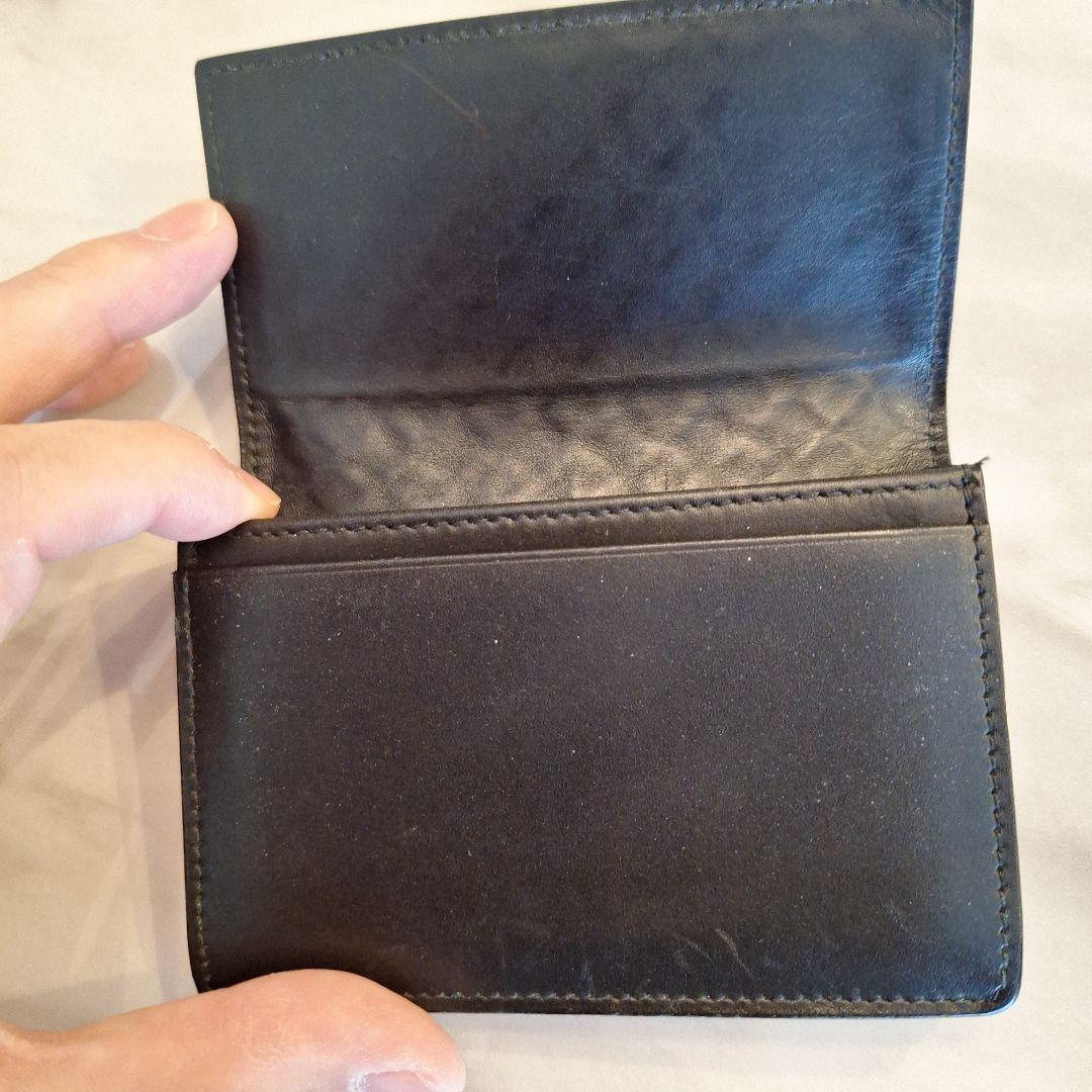 BOTTEGA VENETA ブラック レザー 名刺入れ