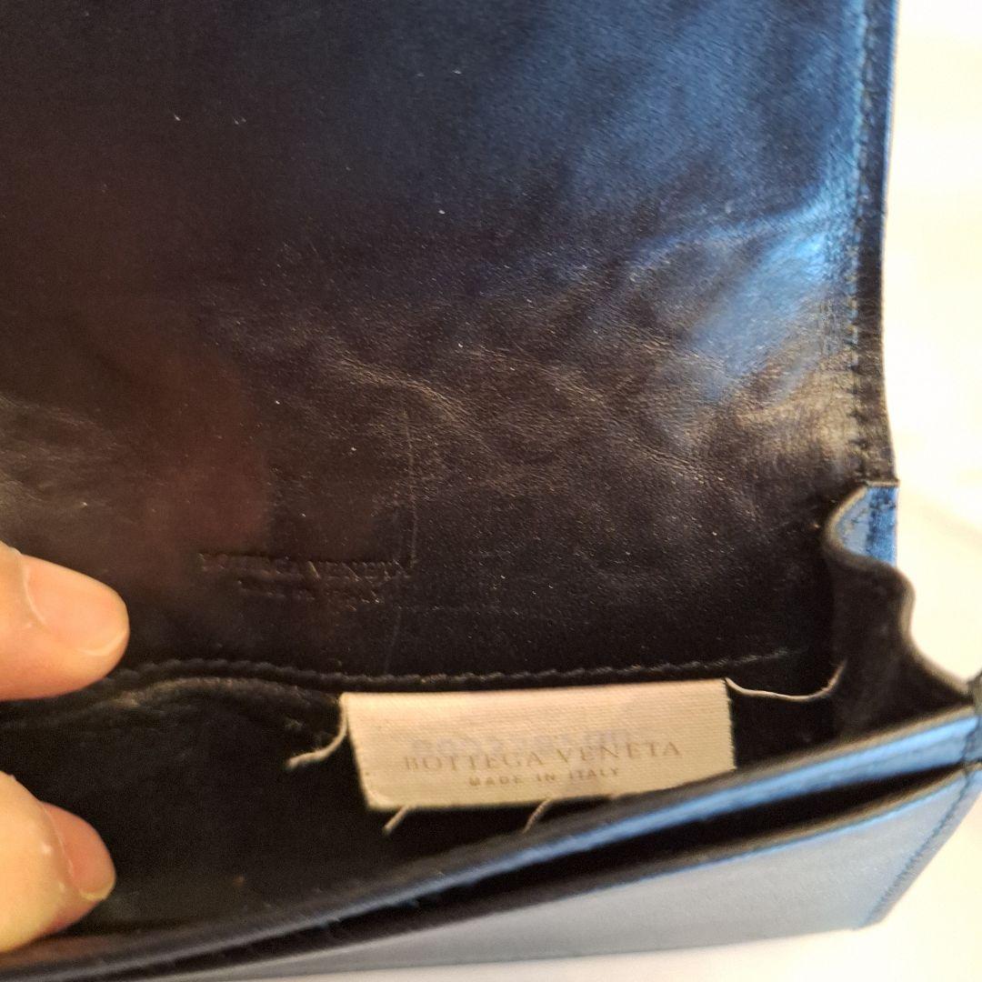 BOTTEGA VENETA ブラック レザー 名刺入れ