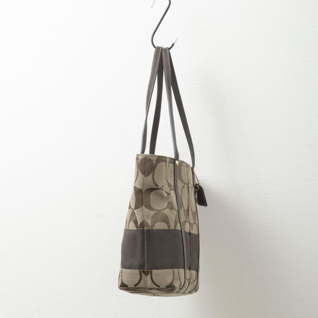 極美品】COACH(コーチ)シグネチャー キャンバス トートバッグ！