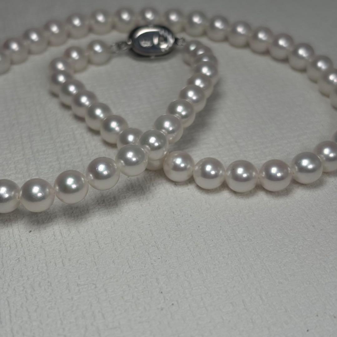 B2 テリ9 あこや真珠 6.5-7 本真珠 パールネックレス B2 テリ9 あこや真珠 6.5-7 本真珠 パールネックレス