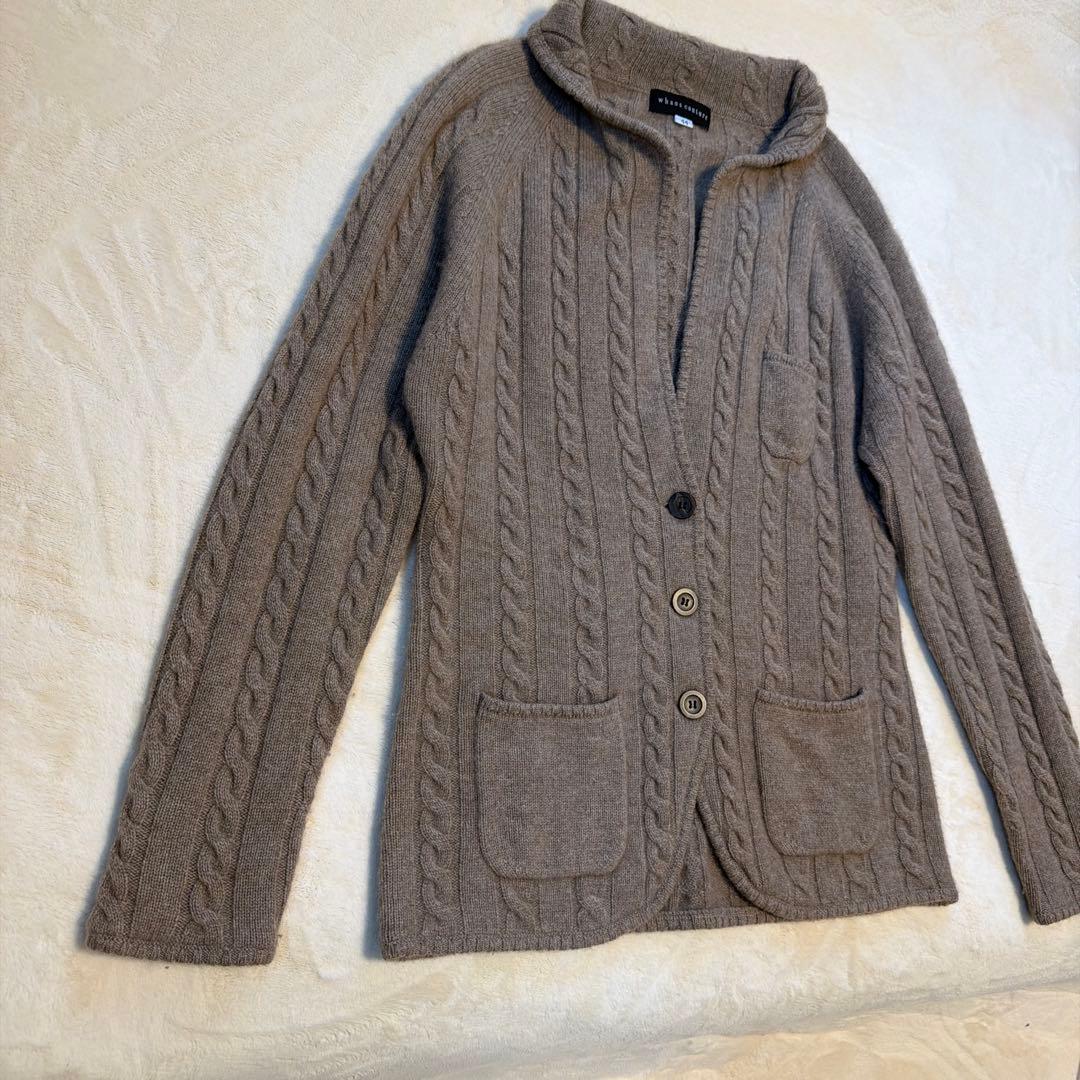 カシミヤ100% whaos couture ニットカーディガン カシミヤ100% whaos couture ニットカーディガン