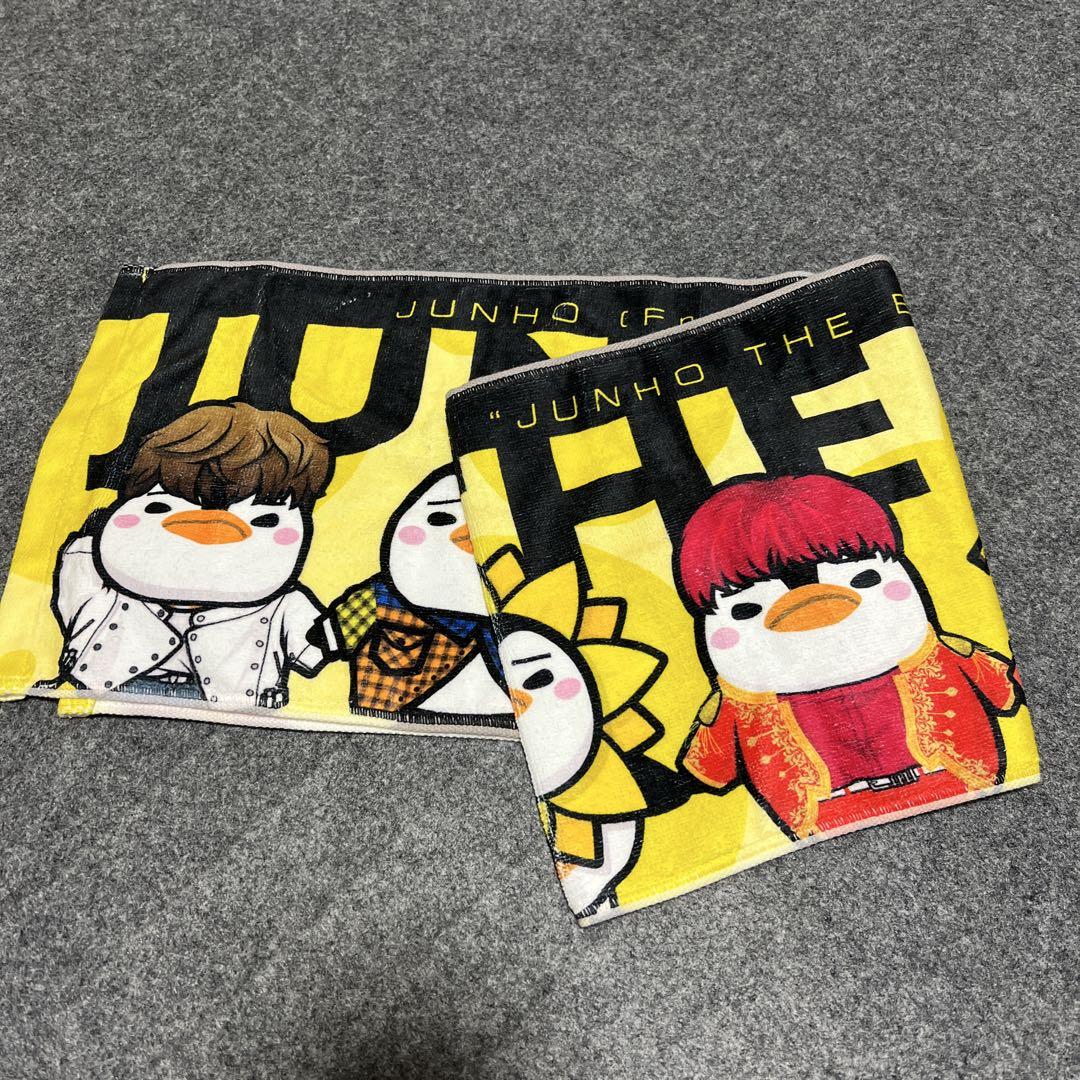 2PM　ジュノ　JUNHO　フード付きタオル　ペンペン　2セット 2PM ジュノ JUNHO フード付きタオル ペンペン 2セット - メルカリ
