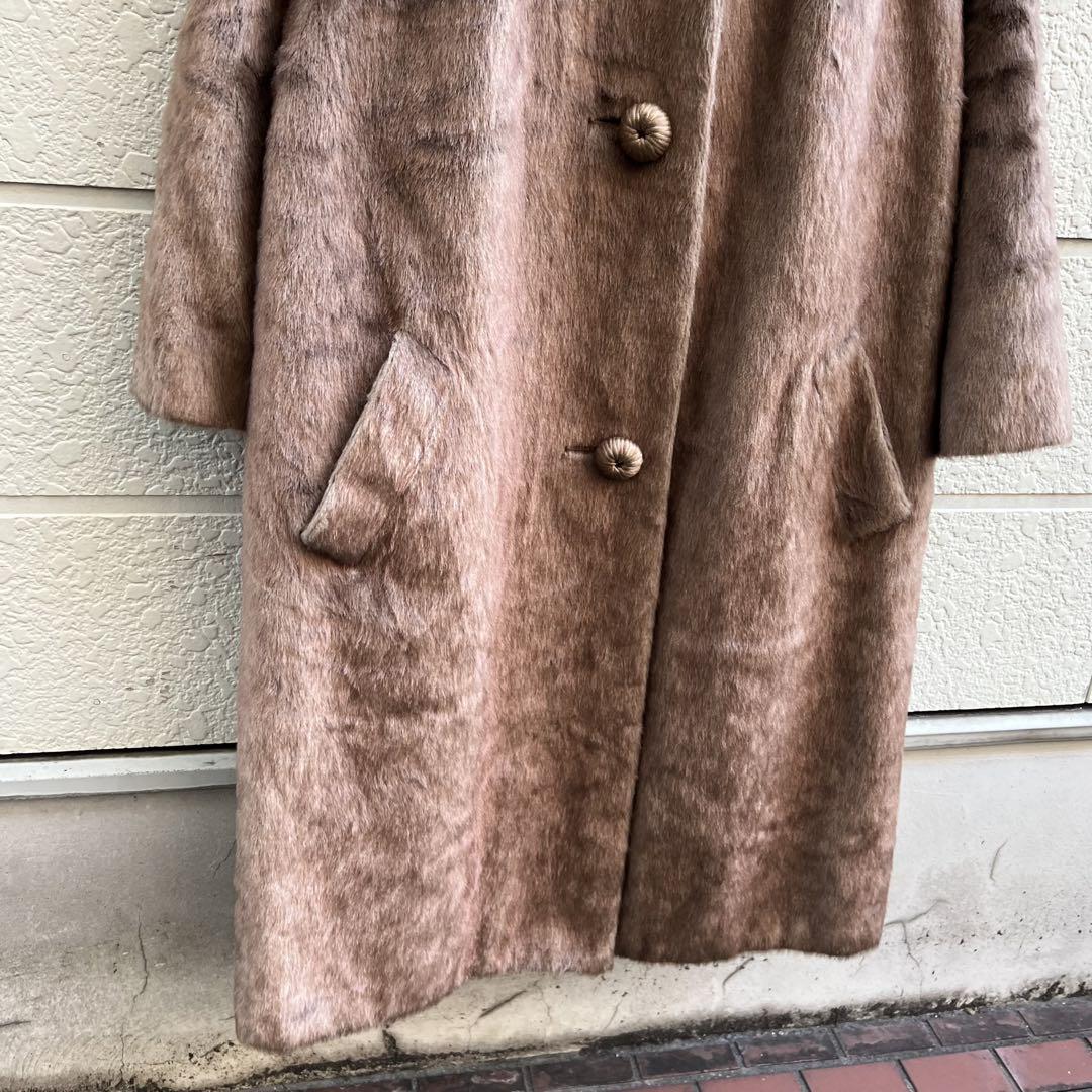 60s USA古着 フェイクファーコート 毛皮コート レトロ vintage 60s USA古着 フェイクファーコート 毛皮コート レトロ vintage