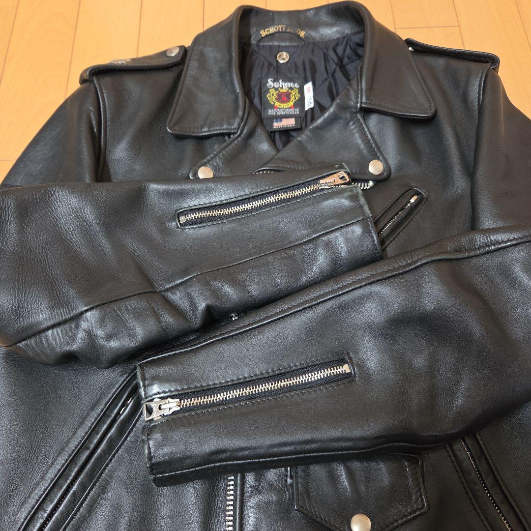 Schott613USTワンスター ダブルライダースジャケット