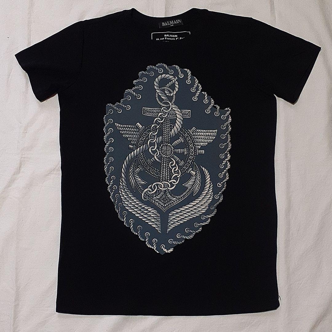 Balmain Lettre flocked T-shirt - Men | BALMAIN