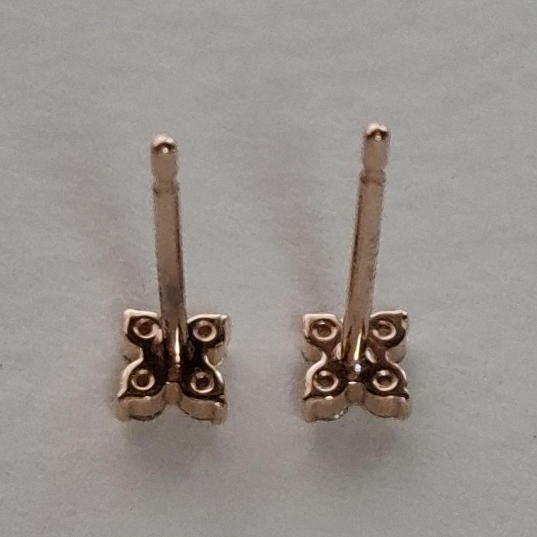 canal 4℃　K10ピンクゴールドピアス　ダイヤモンド