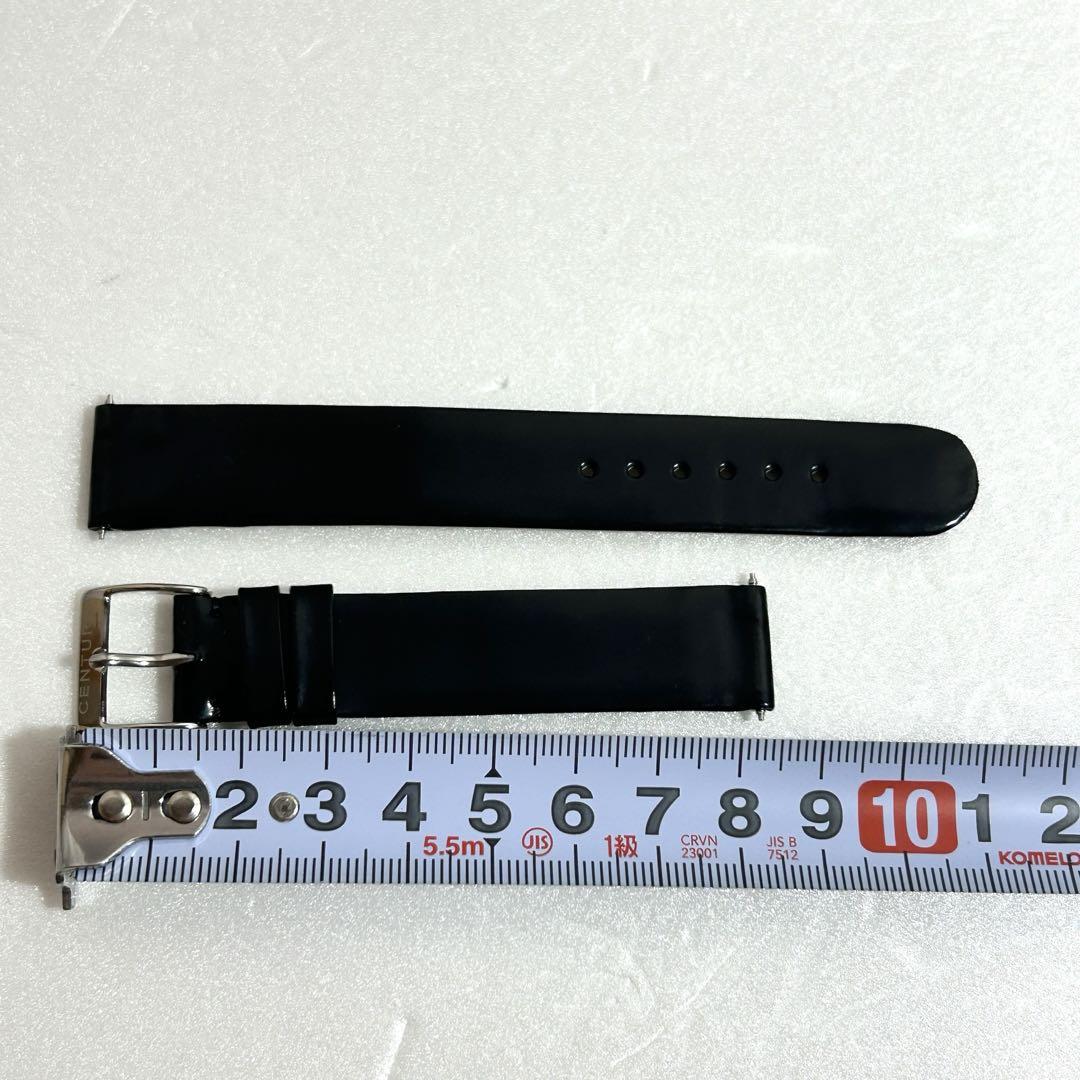 美品 CENTURY 時計用 純正 レザーベルト バンド 取付け幅約18ｍｍ