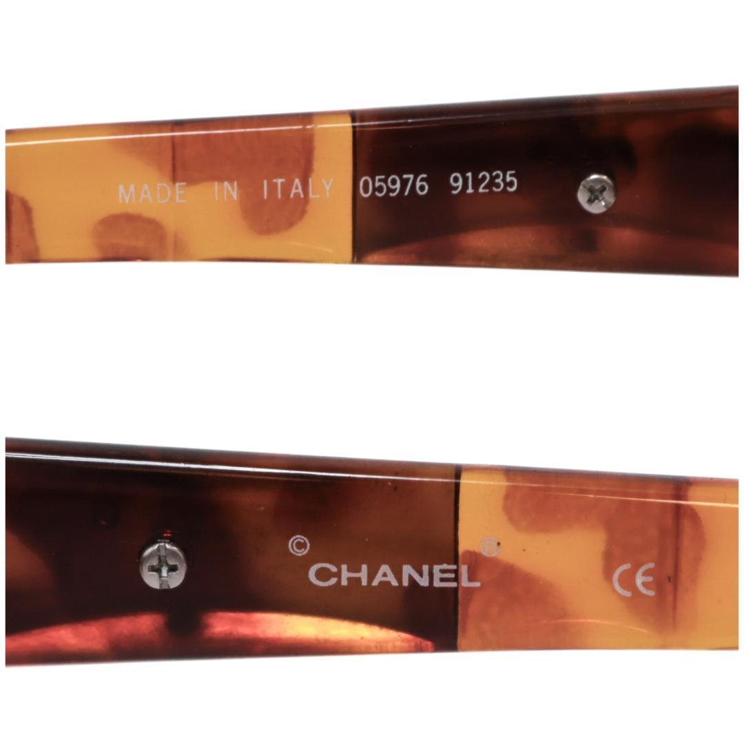 美品 CHANEL ココマーク サングラス デミブラウン 上品シルエット 918