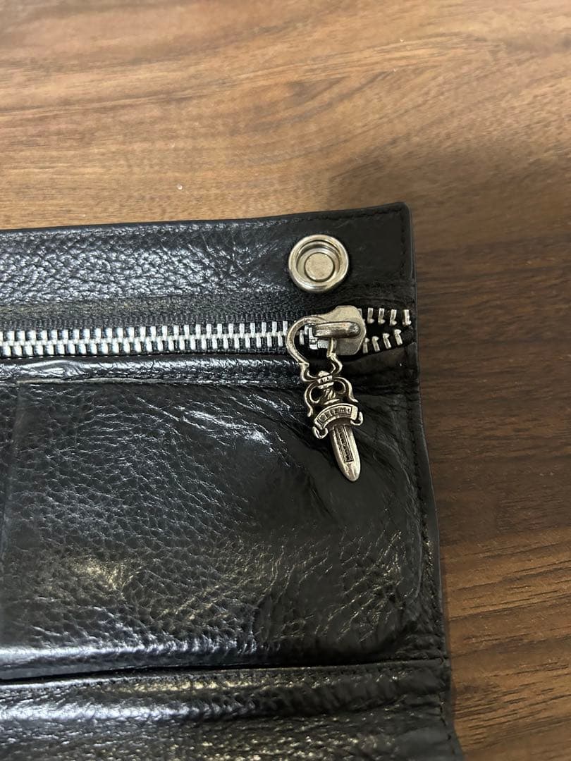クロムハーツ 2ZIPダガー長財布 クロスボールやや傷や汚れあり MEDICALDB_JP