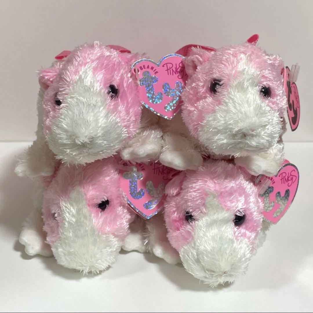 ty ビーニーベイビーズ　モルモット　ピンク　動物　ぬいぐるみ