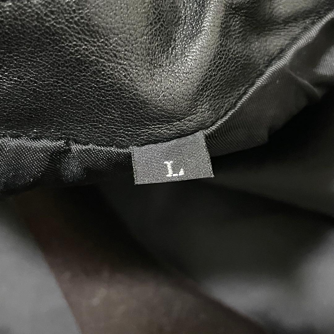 極美品/Lサイズ レトログレード レザージャケット シングルライダース ステッチ 極美品/Lサイズ レトログレード レザージャケット シングルライダース ステッチ