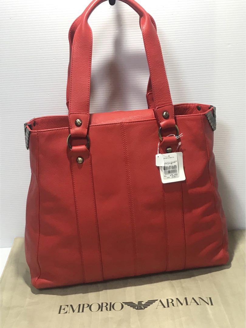タグ付き新品emporio armani GA トートItaly 定価7.6万円 画像3